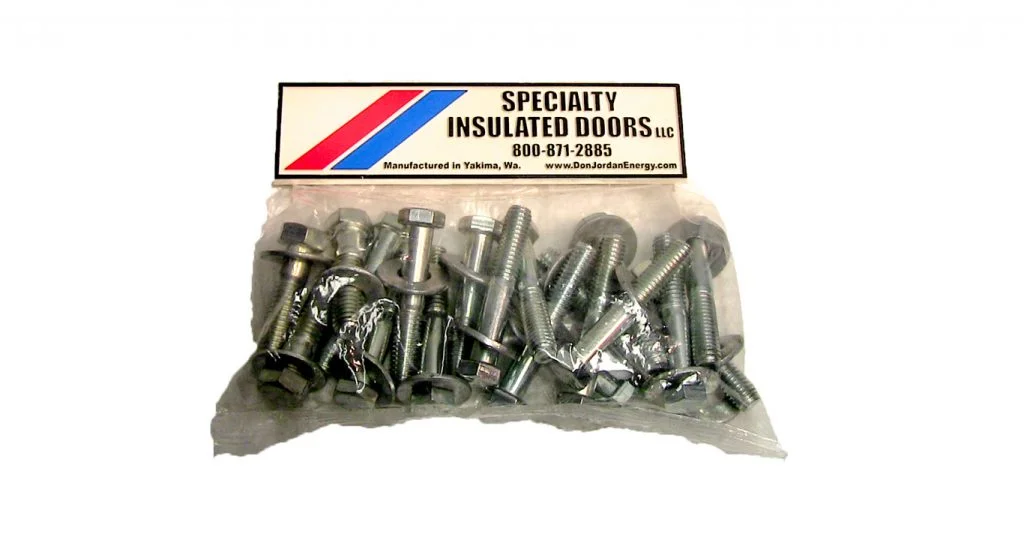 Bolts for Cinch Angles Package contains: 3- 7/16” x 1” 17- 3/8” x 2 ¼”