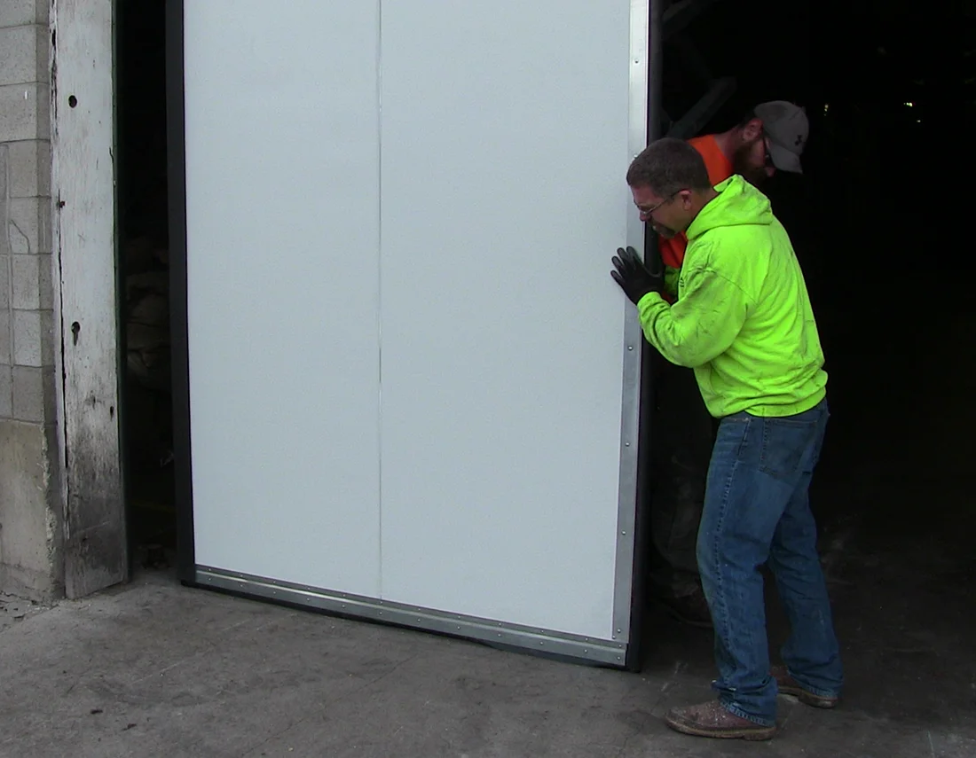 Checking the fit and making sure the door glides easily Checking the fit and making sure the door glides easily